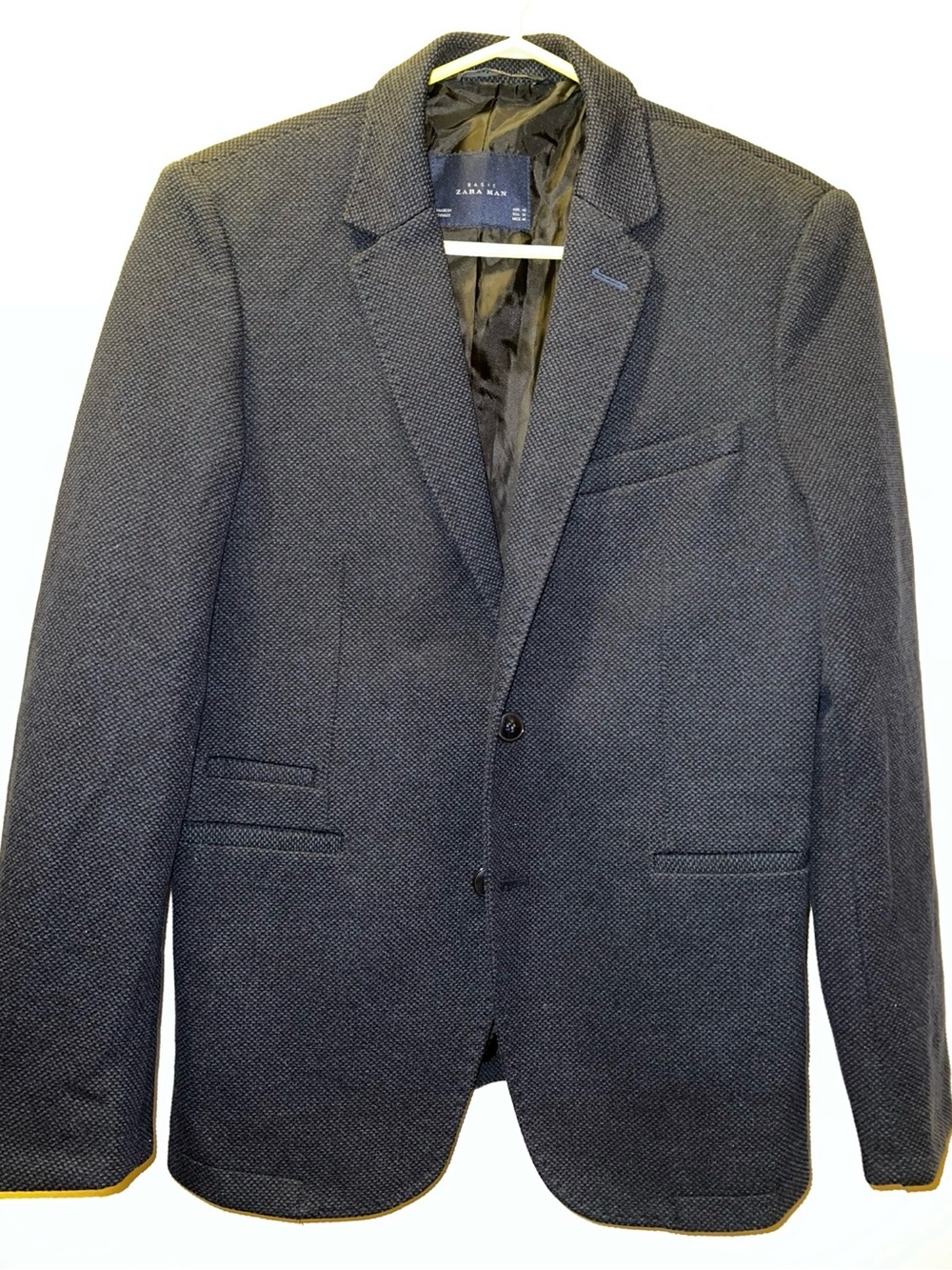 Zara Men's Charcoal Textured Sport Coat